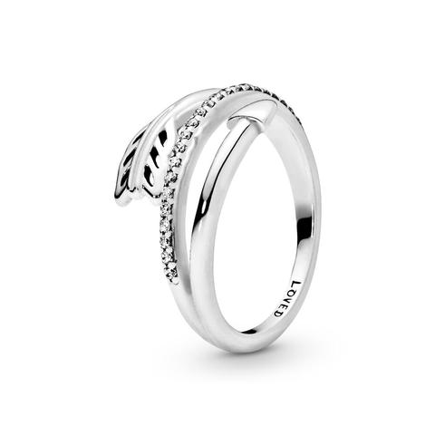 Pandora Wrap-around Arrow Ring - Sterling Silver / Clear