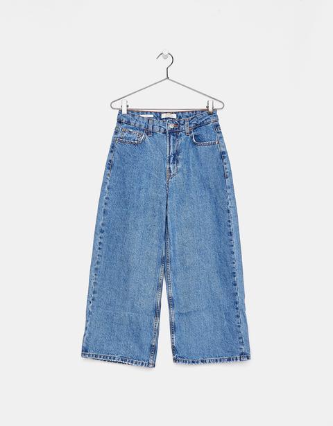 Jeans Culotte High Rise