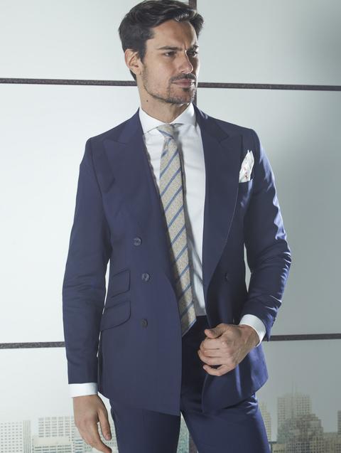 \u0026nbspamericana Traje Cruzado Azul Tinta\u0026nbsp de Silbon en 21 Buttons
