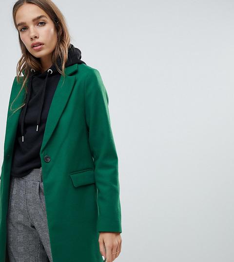 dark green tailored coat