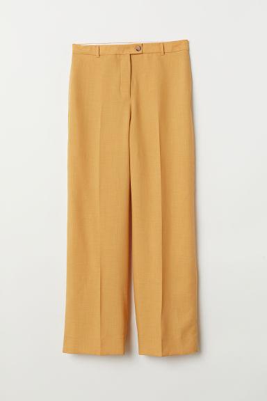 H & M - Pantaloni Ampi - Giallo