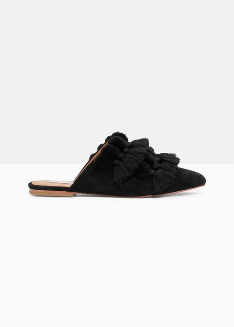 Tassel Suede Slippers