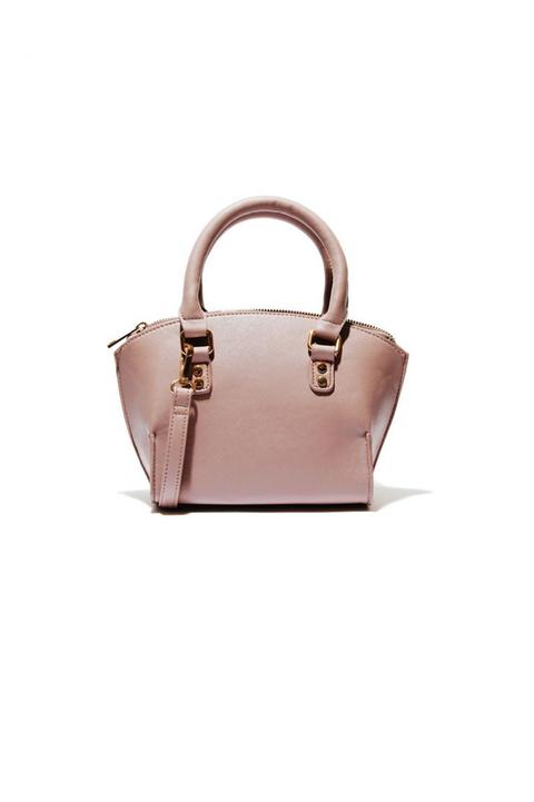 Borsa In Similpelle Rosa Con Tracolla