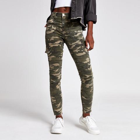 river island camo pants