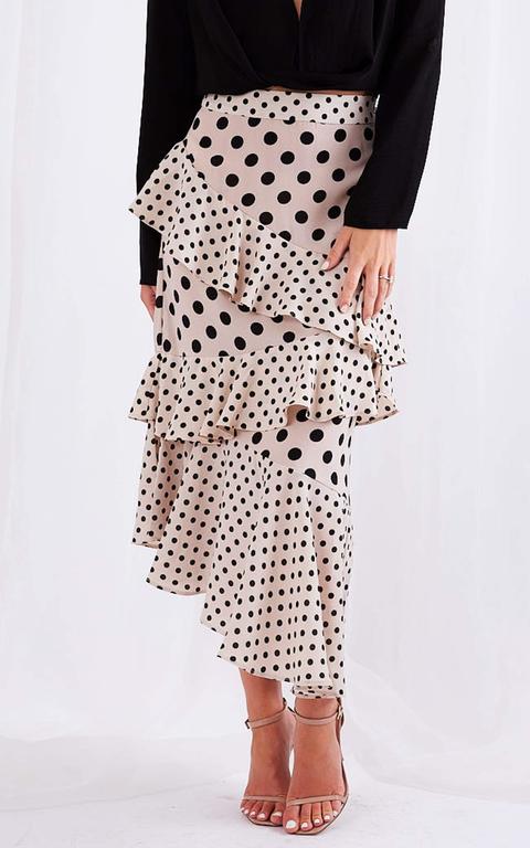 Ashton Ruffle Midi Skirt