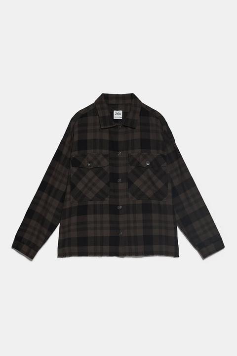 Camisa Corta Cuadros