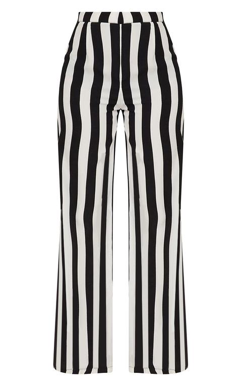 monochrome striped trousers