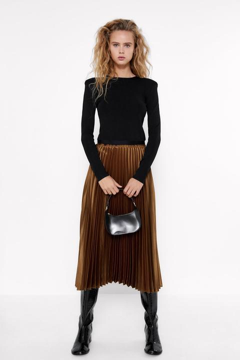 Pleated Skirt Trf