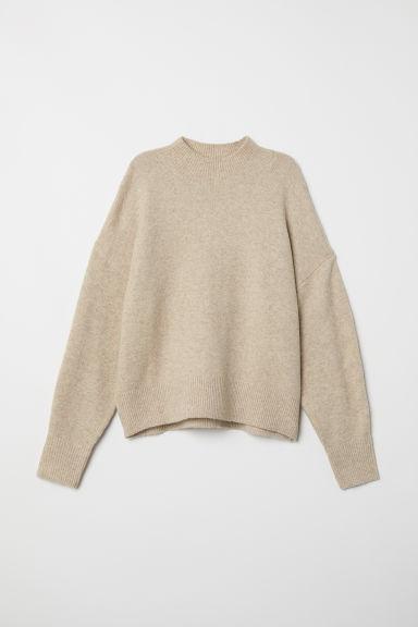 H & M - Pullover In Maglia Fine - Beige