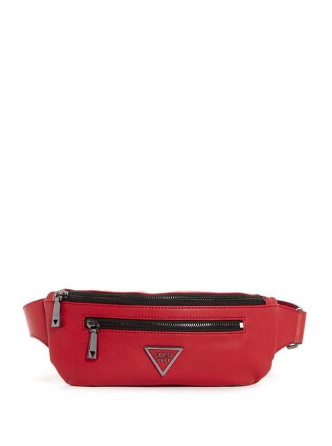 guess red belt bag