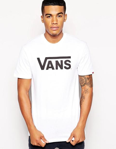 Vans Classic - Vgggyb2 - T-shirt Bianca Con Logo - Bianco