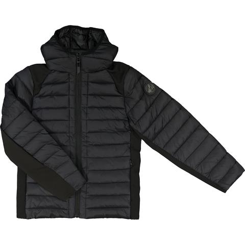 Black Hooded Puffer Jacket