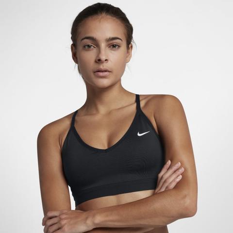 Nike Indy Sujetador Deportivo De Sujeción Ligera Con Acolchado - Mujer - Negro