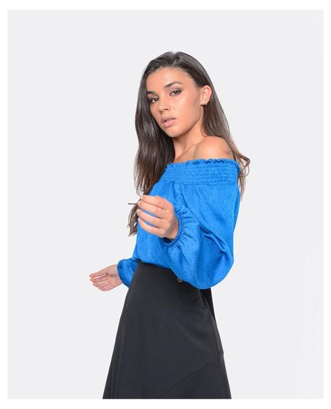 Blusa Relieve Azul Klein Relieve