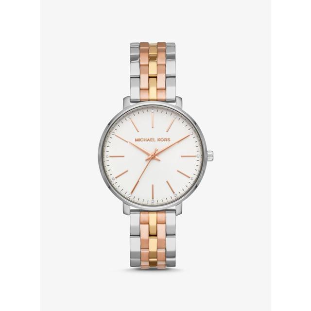 mk tri tone watch