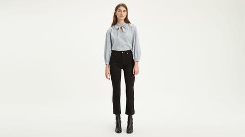 Mile High Crop Flare Jeans - Schwarz / Black Sheep from Levi's on 21 Buttons