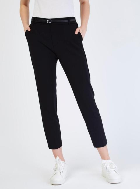 Pantaloni Classico Con Cinta