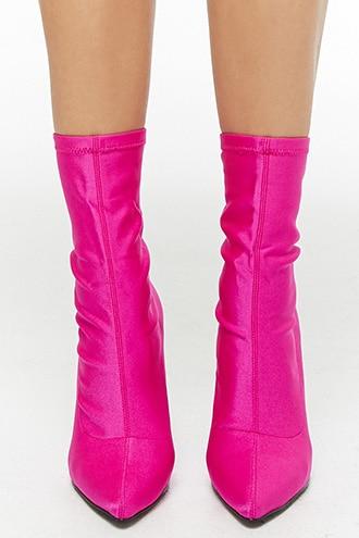 pink long sock boots