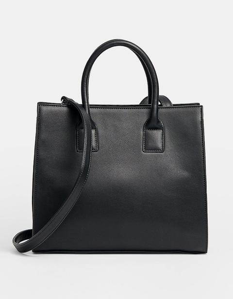 Borsa Tote Media Nero