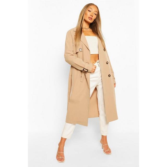 boohoo beige coat