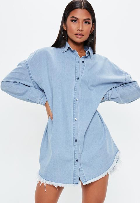 oversized jean shirt dress