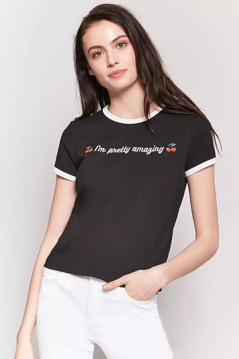 Im Pretty Amazing Graphic Ringer Tee