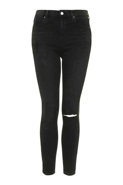 Tall Moto Black Ripped Leigh Jeans