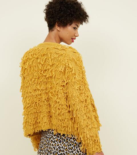 Mustard shop loop cardigan