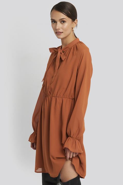 Chiffon Buttoned Dress