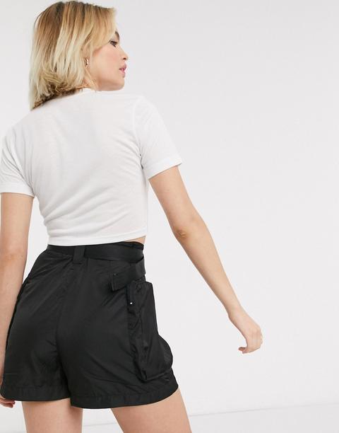 nike double swoosh crop top