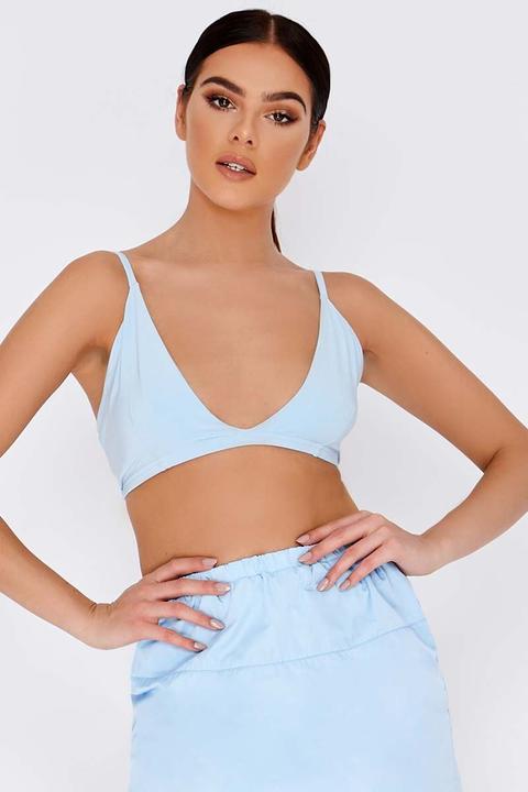 Blue Bralets - Pia Mia Blue Plunge Bralet