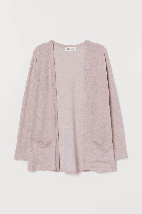 H & M - Cardigan In Maglia Fine - Rosa