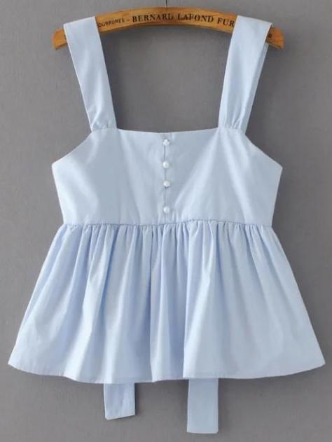 Aprire Torna Peplum Top Con Perle Impreziosito
