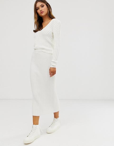 Asos Design Two-piece Moving Rib Knit Skirt