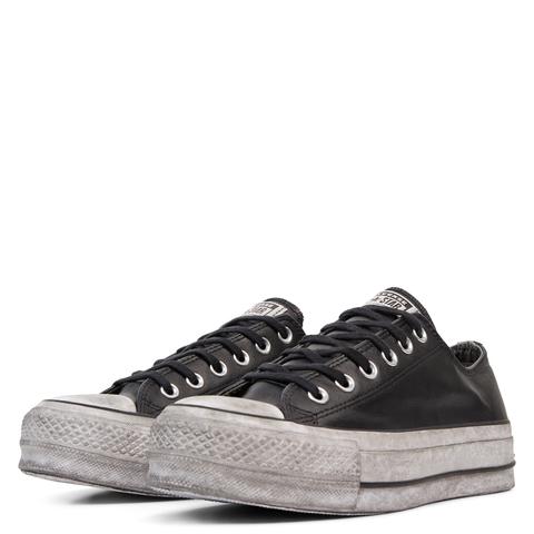 chuck taylor all star leather platform low top