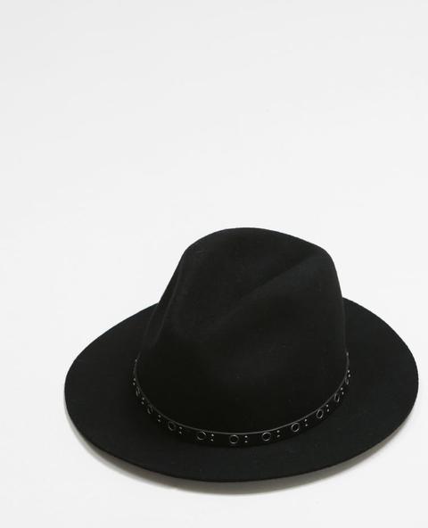 Cappello Fedora Con Occhielli