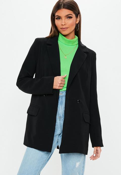 Black Long Oversized Blazer