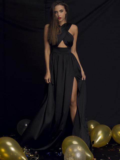 Black Crossover Gown