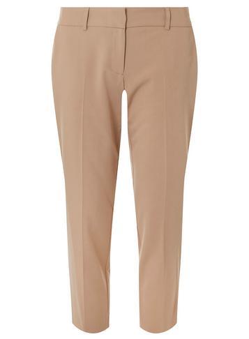ladies white ankle grazer trousers