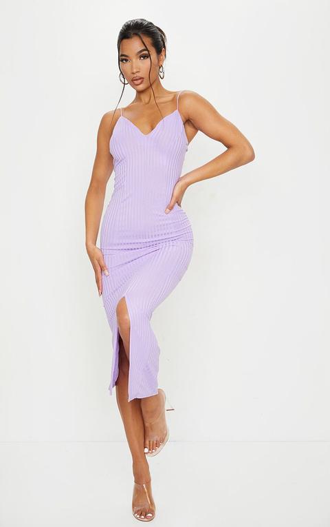 lilac strappy dress