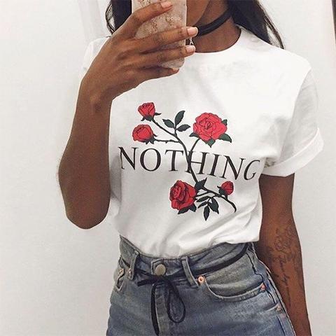 Nothing Flower Print Tee (free Postage)