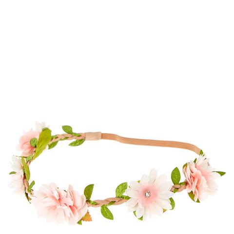 Claire's Couronnes De Fleurs À Pâquerettes Blush