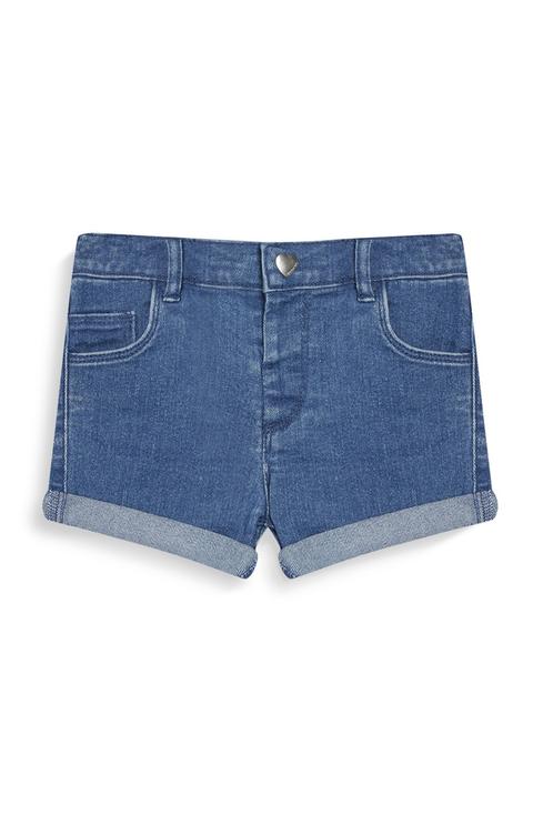 Short Vaquero Azul De Niña Mayor