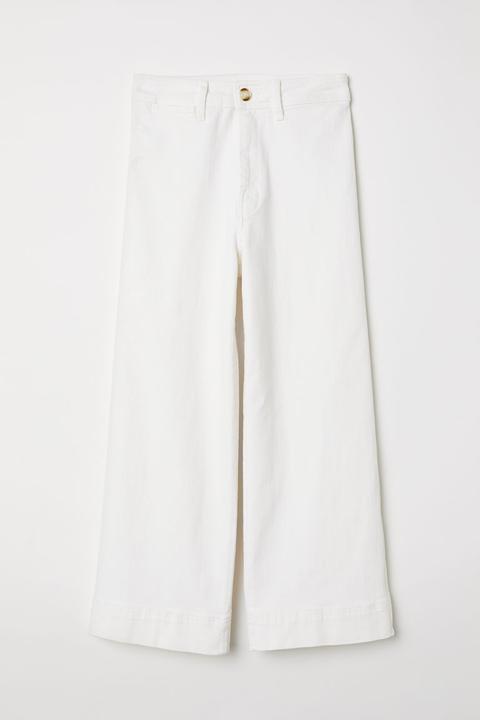 Pantalon Kick-flare - Blanc