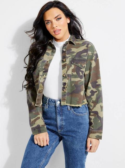 Nika Cropped Camo Jacket