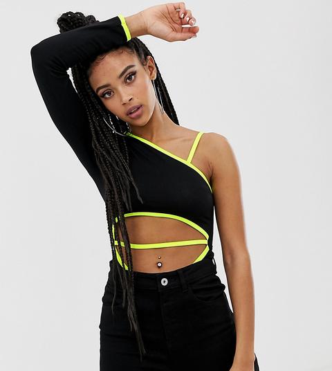 Collusion Cut Out Body With Neon Edge-black