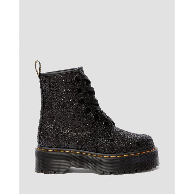 molly black glitter
