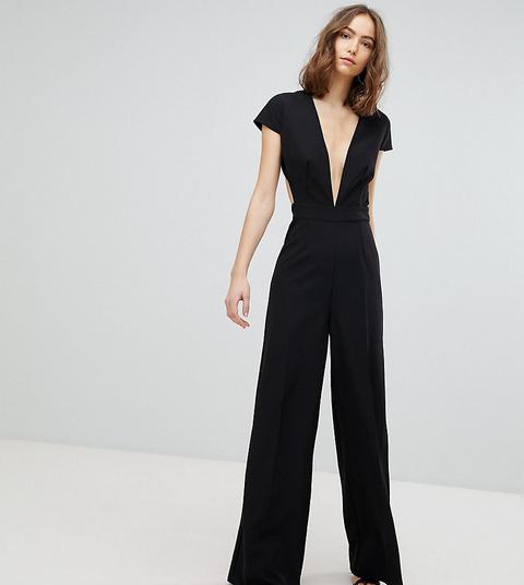 Asos Tall - Tuta Lunga Con Scollo Profondo