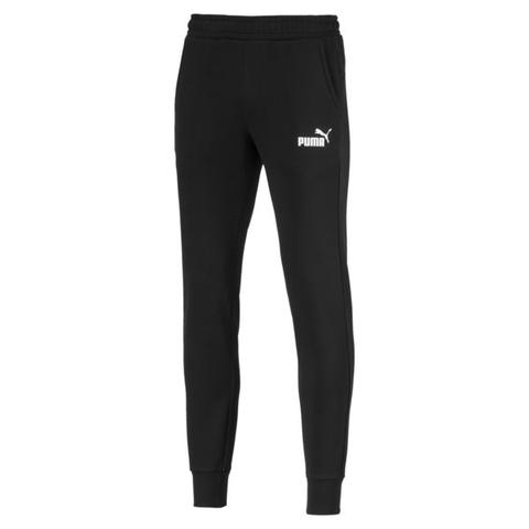 Puma Essentials Knitted Fleece Men's Sweatpants In Black Size Large
