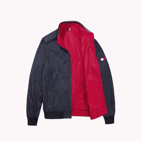 tommy hilfiger reversible bomber jacket